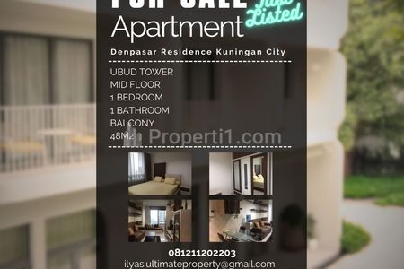 Jual Apartemen Denpasar Residence Kuningan City Jakarta Selatan - 1 Bedroom Fully Furnished Tower Ubud