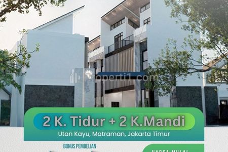 Dijual Rumah Murah 2 Lantai 700 Jutaan di Utan Kayu Matraman Jakarta Timur