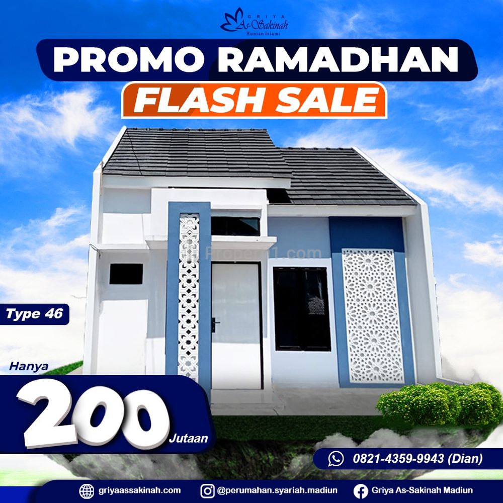 Jual Rumah Syariah Madiun, 2 Menit ke SMAN 1 Geger - Legalitas SHM