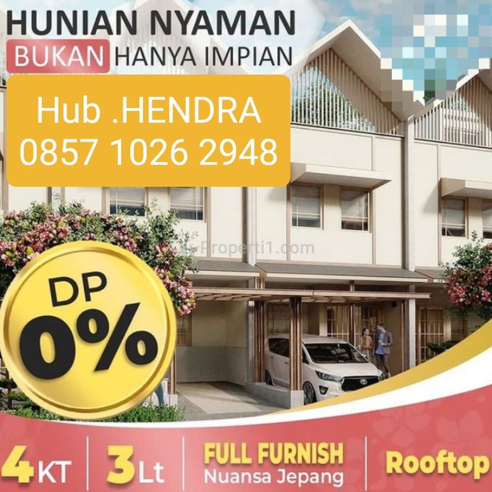 Dijual Rumah Konsep Jepang Pertama di Pamulang, Tangerang Selatan