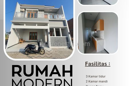 Rumah Baru 2 Lantai Dijual dekat RS dr Oen Solo Baru Surakarta