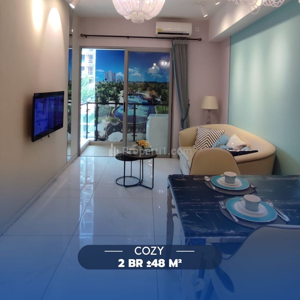 Dijual Apartment Sky House Alam Sutera+ 2 BR Semi Furnished