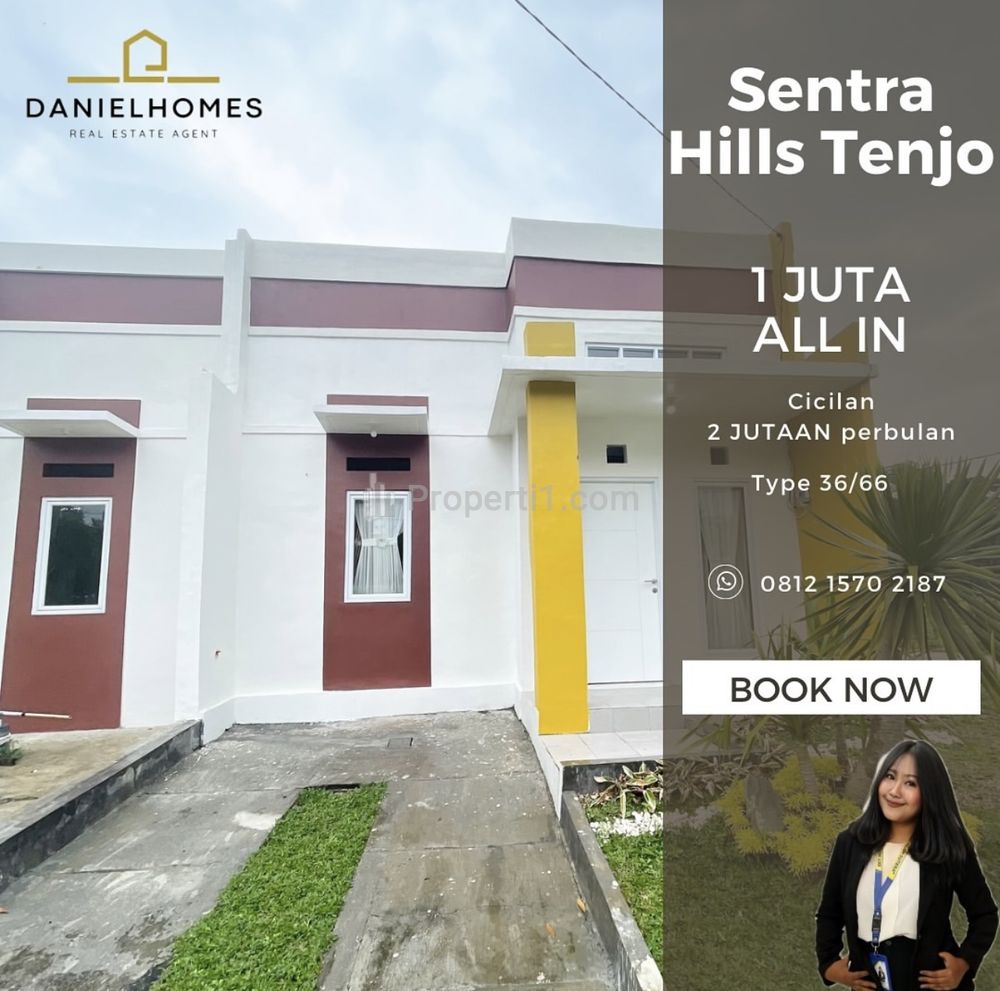 Jual Rumah Baru di Perumahan Sentra Hills Tenjo Type 36/66