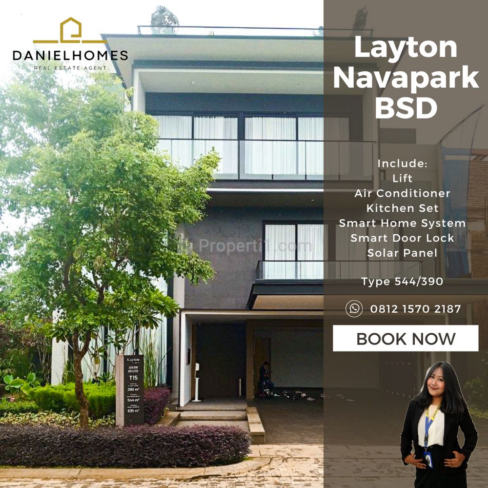 Dijual Rumah Mewah Layton Navapark BSD City