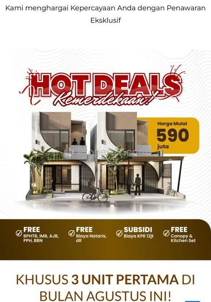 Jual Rumah Baru di Perumahan Aretha Raya Living Ciganitri Bandung