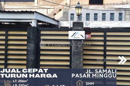 Dijual Rumah Murah Turun Harga Harga NJOP Jakarta Selatan Lokasi di Samali Ujung, Dekat Perempatan Siaga Raya