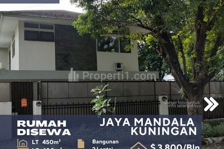 Disewakan Rumah Bagus Siap Huni di Jaya Mandala Kuningan Daerah Elite Expatriate Jakarta Selatan