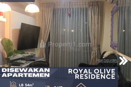 Disewakan Apartemen Royal Olive Residence Pejaten Barat Jakarta Selatan, Seberang Mall Pejaten Village - 2 BR Fully Furnished
