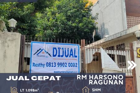 Dijual Bangunan Ex Kantor Harga NJOP Cocok untuk Office/Usaha/Investasi di Ragunan Jakarta Selatan