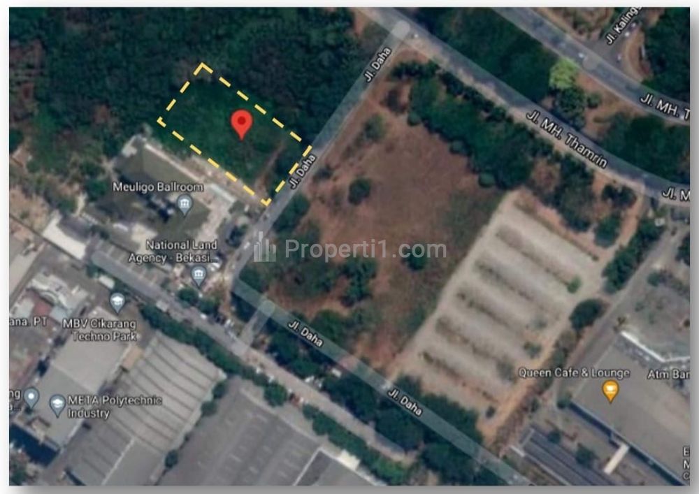Jual Tanah Strategis di Komplek Lippo Cikarang Jl. Daha