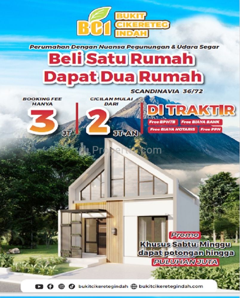 Jual Rumah Baru di Perumahan Bukit Cikereteg Indah Bogor Dekat RSUD Ciawi, Pasar Cikereteg, Tol Jagorawi, SMAN 1 Ciawi, MNC Land Lido, Exit Tol Bocimi