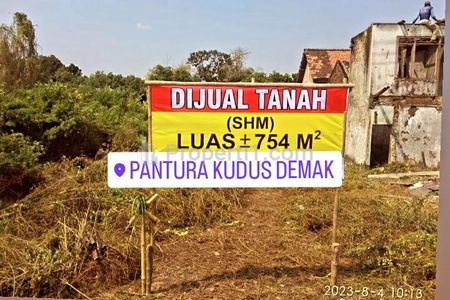 Dijual Cepat Tanah SHM Sedo Demak Pinggir Jalan Pantura Semarang Kudus