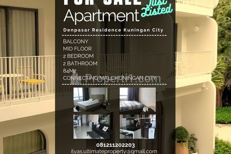 Jual Apartemen Denpasar Residence 2 Bedrooms Kuningan City Jakarta Selatan