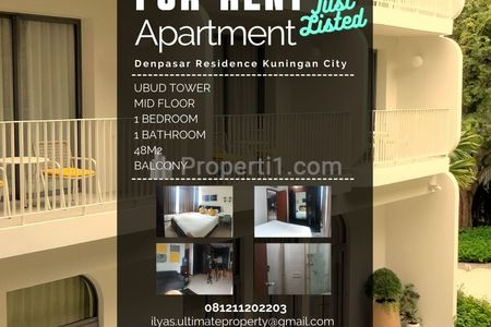 Sewa Apartemen Denpasar Residence One Bedroom Fully Furnished Kuningan City Jakarta Selatan