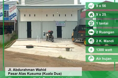 Ruko Disewakan di Jalan Alas Kusuma Kuala 2, Kubu Raya, Kalimantan Barat