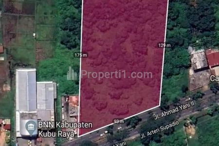 Disewakan Tanah Luas 13.000 m2 di Jalan Ahmad Yani 2 Pontianak