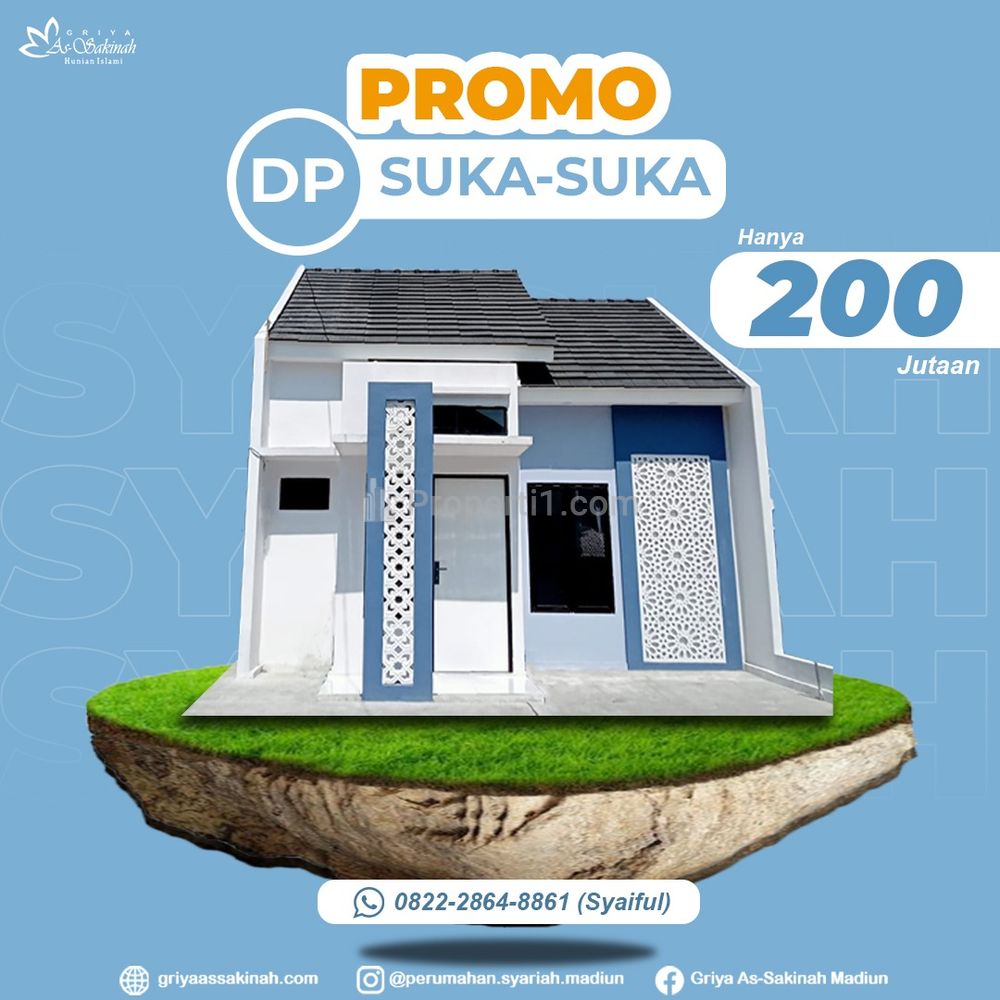 Jual Rumah Syariah 5 Menit Pabrik Gula Pagotan Madiun - SHM Splitz