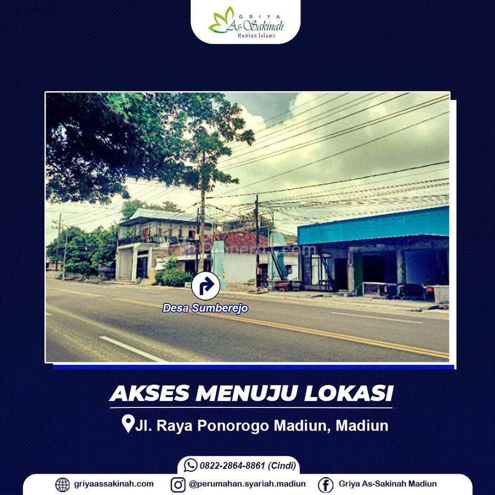 Dijual Rumah Syariah Madiun 2 Menit SMPN 1 Geger - SHM Pecah Unit