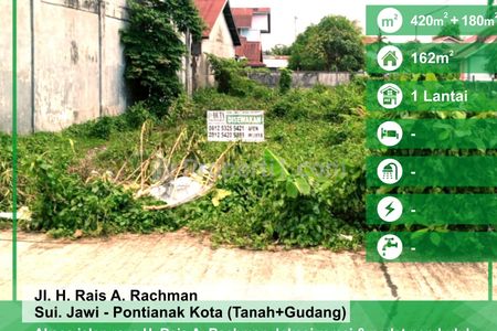 Disewakan Tanah di Tepi Jalan Sungai Jawi, Pontianak, Kalimantan Barat