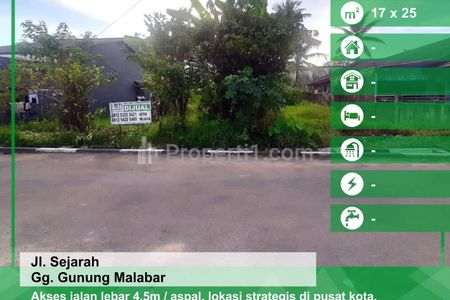 Dijual Tanah 17 x 25 Gang Gunung Malabar, Sungai Jawi, Pontianak, Kalimantan Barat