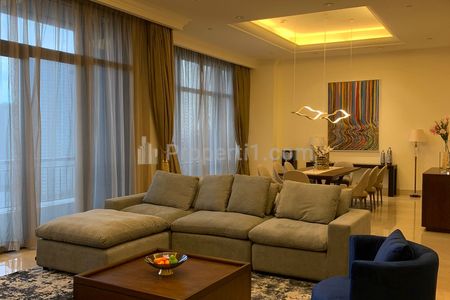 Apartemen HARGA NEGO 4+1 BR High Floor Marvellous View Unit Airlangga Ritz Carlton Disewakan – Jakarta Selatan