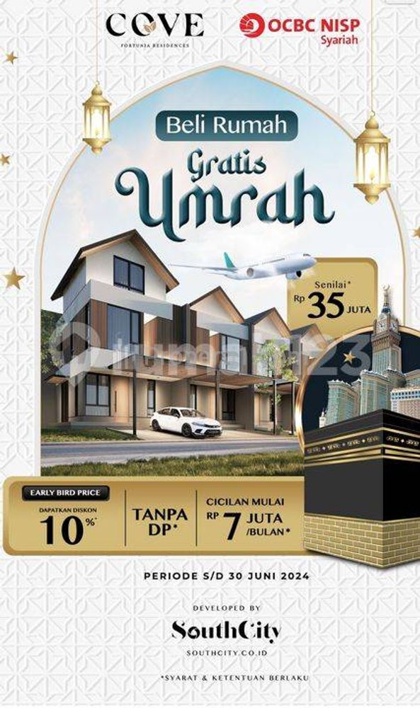 Jual Rumah Baru COVE 2 Lantai di Southcity Selatan Jakarta