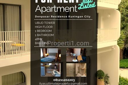 Sewa Apartemen Jakarta Selatan Kuningan City Denpasar Residence 1 Bedroom Full Furnished