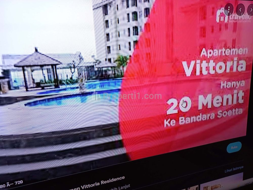 Dijual Murah 3 Unit Apartemen Type 1 BR Unfurnished di Vittoria Residence Daan Mogot