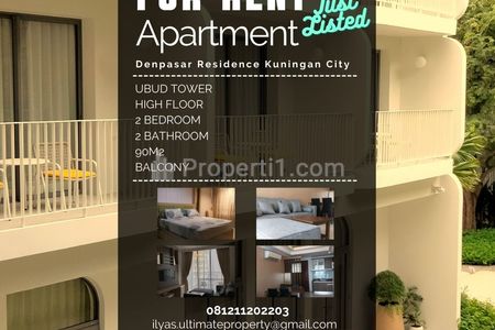 Sewa Apartemen Kuningan City Jakarta Selatan Denpasar Residence 2+1 Bedrooms Full Furnished