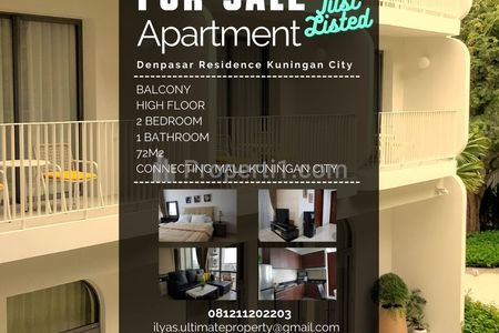 Jual Apartemen Kuningan City Jakarta Selatan Denpasar Residence 2 Bedrooms Full Furnished