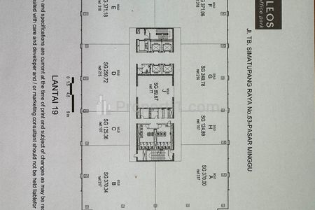 For Rent Office Space Plaza Oleos, TB Simatupang, Jakarta Selatan