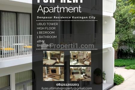 Sewa Apartemen Denpasar Residence Tower Ubud One Bedroom Kuningan City Jakarta Selatan