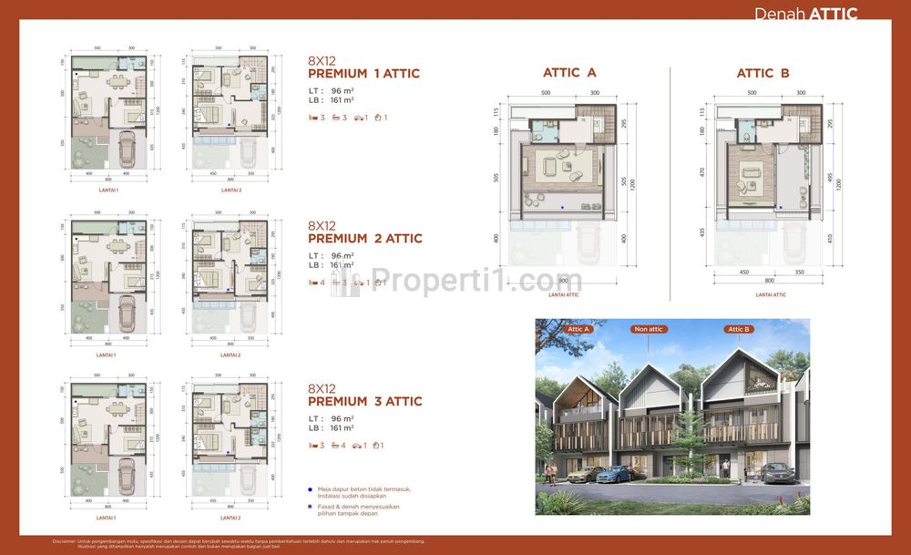 Dijual Rumah Attic Baru di Gading Serpong Tangerang