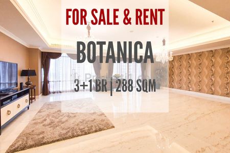 Apartemen Botanica, Comfort Residence at Jakarta Selatan Disewakan, 3+1BR, 288 sqm, Direct Owner, Yani Lim 08174969303