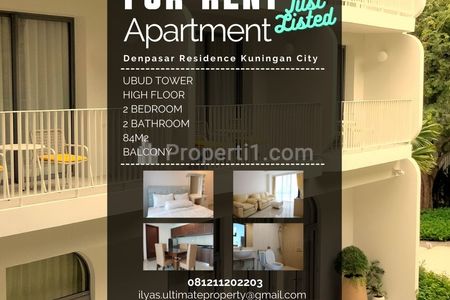 For Rent Denpasar Residence 2 Bedrooms Fully Furnished Apartment Jakarta Selatan Kuningan City