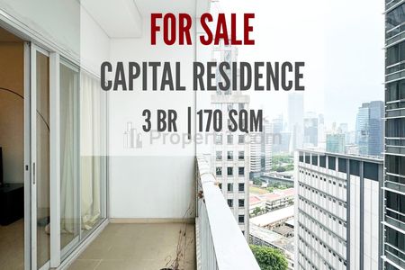 Jual Apartemen Capital Residence di SCBD Type 3 BR Luas 170 sqm, Furnished, Direct Owner Yani Lim 08174969303
