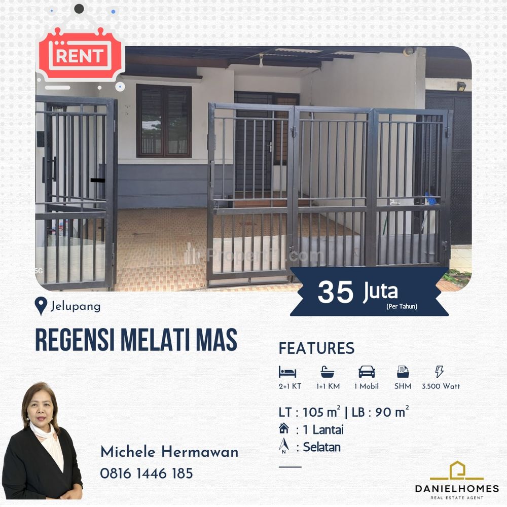 Disewakan Rumah Harga Murah di Serpong, Tangerang Selatan