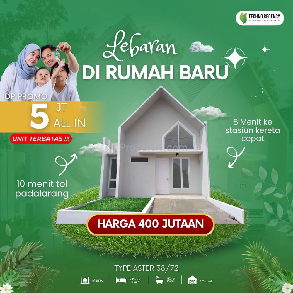 Jual Rumah Baru Minimalis di Padalarang Bandung Barat - Techno Regency Padalarang