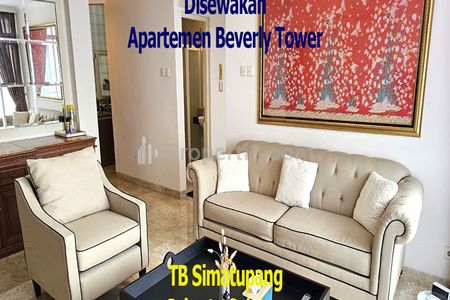 Sewa Apartemen Beverly Tower 1 TB Simatupang Jakarta Selatan Tipe 2 BR Full Furnished
