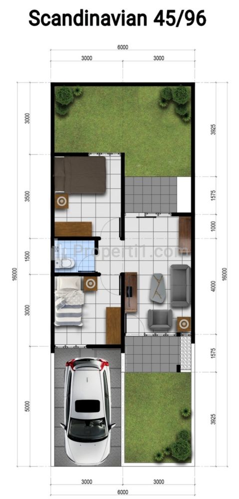 Dipasarkan New Scandinavia Type 45/96 DP 10 Juta Gratis Cicilan 1 Tahun di Bumi Panyawangan Real Estate, Cileunyi, Bandung