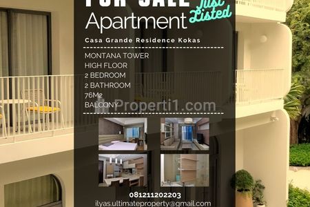 Jual Apartemen Kota Kasablanka Casa Grande Residence Phase I 2 Bedrooms Tebet Jakarta Selatan Full Furnished