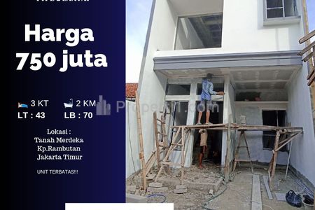 Dijual Rumah Baru Tanah Merdeka Residence di Kampung Rambutan Jakarta Timur