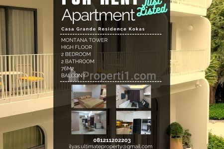 Sewa Apartemen Kota Kasablanka Casa Grande Residence Phase I 2 Bedrooms Tebet Jakarta Selatan