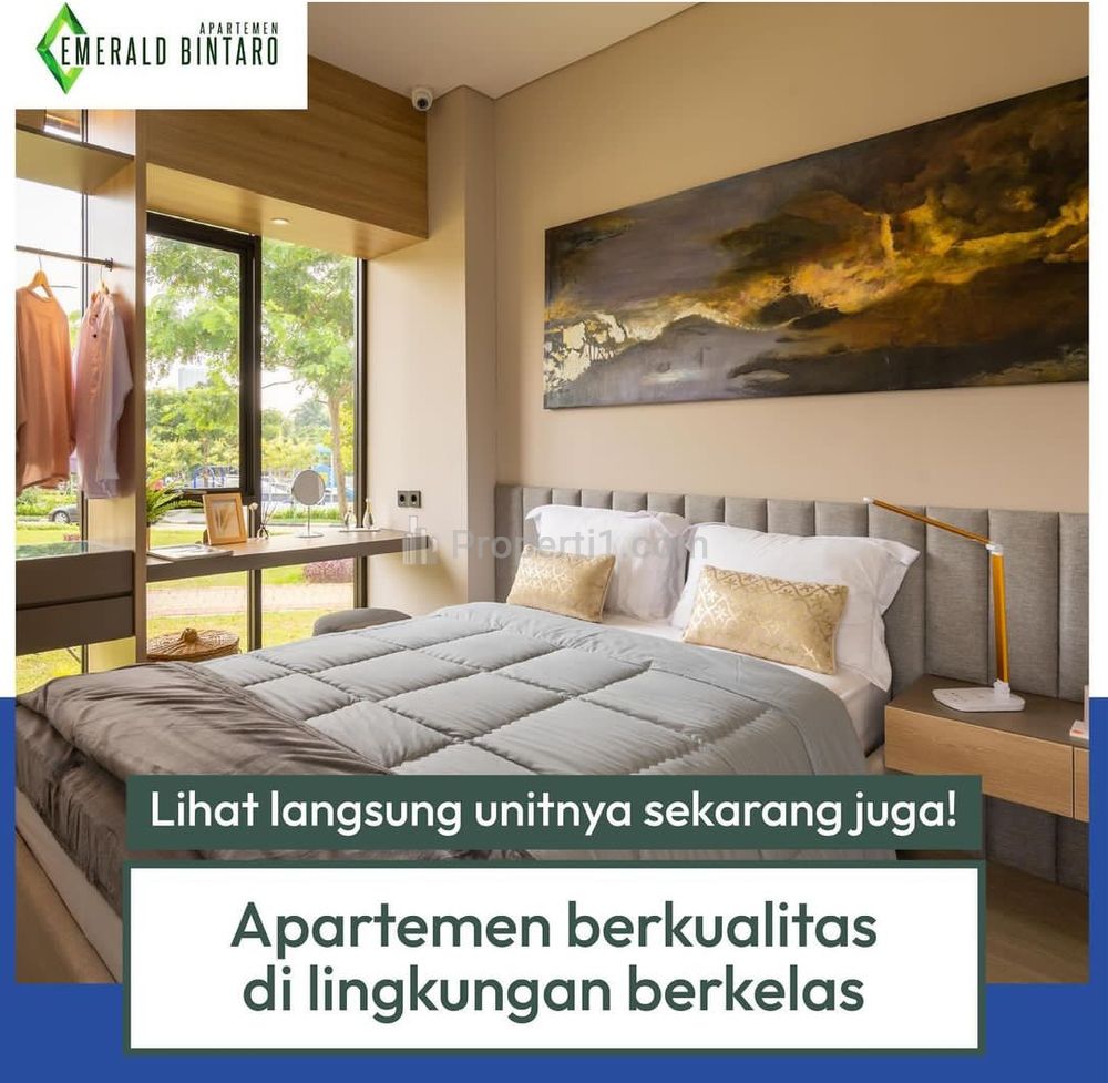 Dijual Apartemen Emeral Bintaro DP 20 Juta Langsung Huni - 1 BR Unfurnished