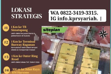 Dijual Tanah Kavling Siap Bangun Ragunan Pasar Minggu Jakarta Selatan