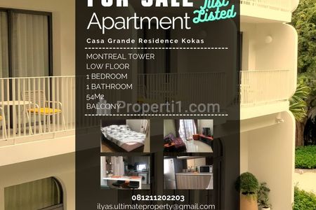 Jual Apartemen Kota Kasablanka Casa Grande Residence Phase I One Bedroom Tebet Jakarta Selatan Furnished