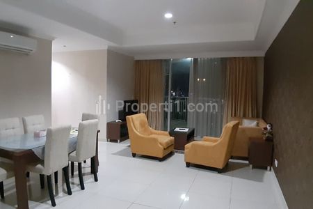 For Rent Apartment Denpasar Residence 3+1 BR 125 Sqm Fully Furnished, Setiabudi ( Mall Kuningan City ) - Jakarta Selatan