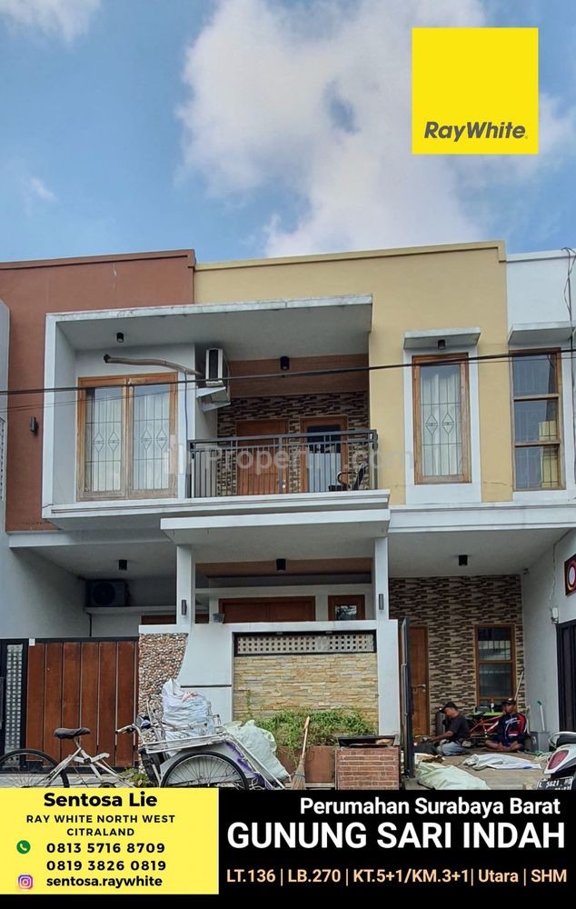 Dijual Rumah Gunung Sari Indah - Kedurus - Karang Pilang - Surabaya Barat Dekat Pakuwon Mall, Wiyung , Akses Tol Gunung Sari
