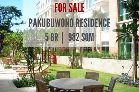 Jual Apartemen Pakubuwono Residence – Limited Penthouse, 5 BR 982 Sqm, Also Available Other Penthouse & Townhouse, Direct Owners – Yani Lim 0817496930
