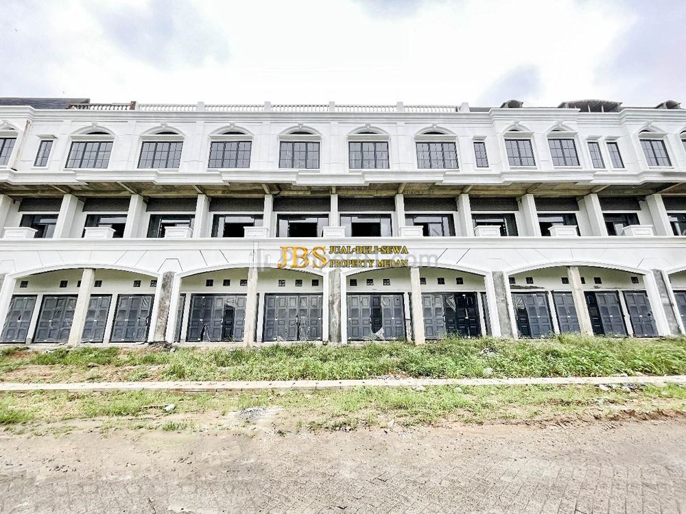 Jual Ruko Gandeng 4 Tingkat di Komplek Cemara Asri Southern Lake blok R3 Medan